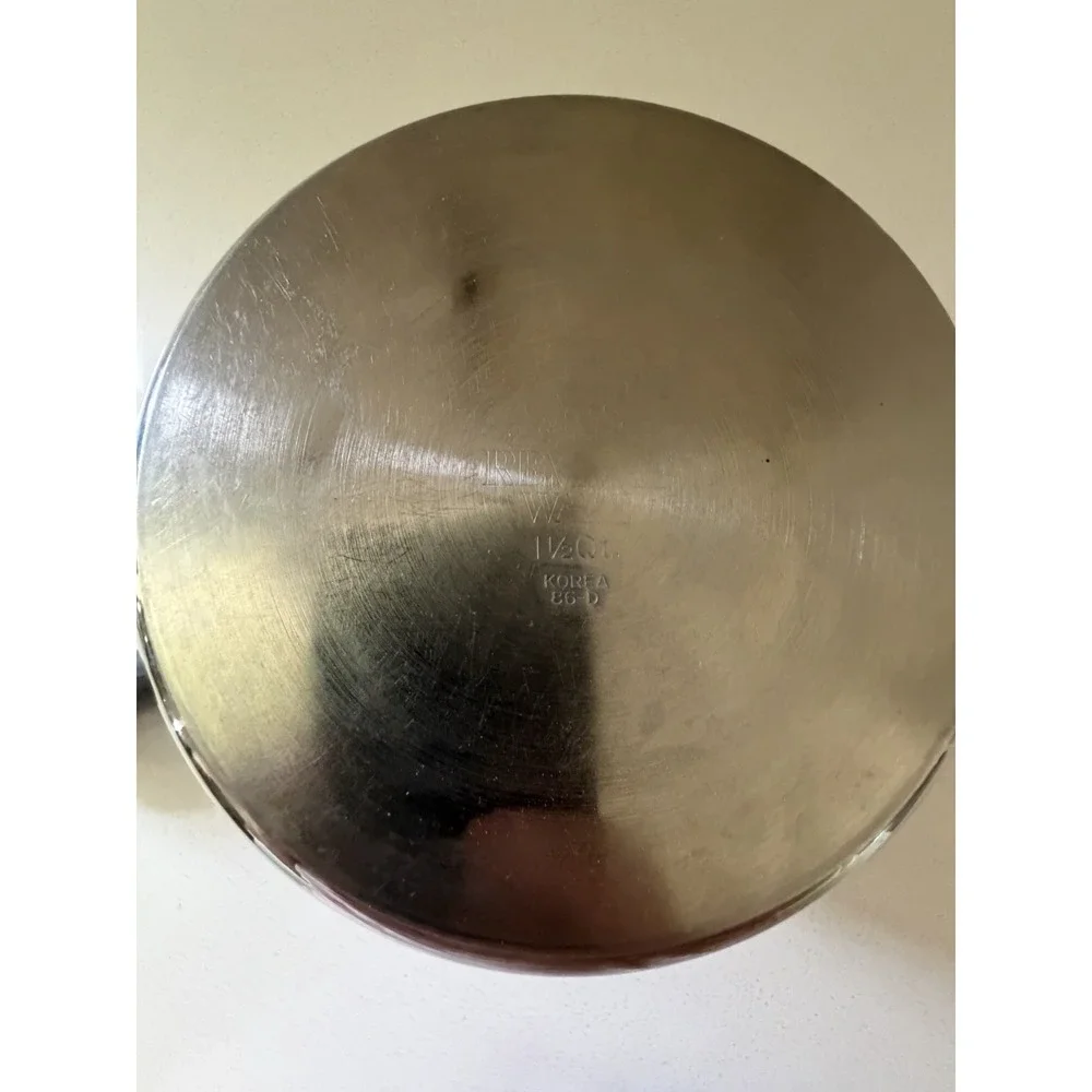 Revere Ware 1801 1.5 Qt  Stainless Sauce Pan No Lid # 86 - D Korea